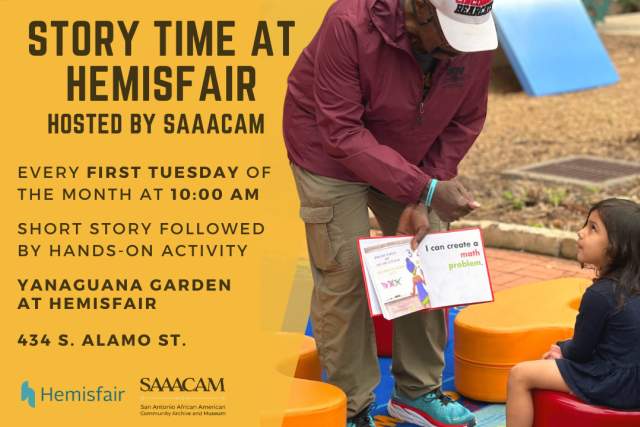 event graphic for Story time at hemisfair